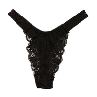 La Paum Gorgeous Lace &amp; Sheer T-Back Panties, Lightweight 20 Half Material, 320117