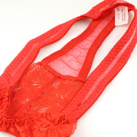 La Paum Gorgeous Lace &amp; Sheer T-Back Panties, Lightweight 20 Half Material, 320117