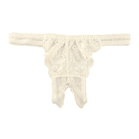 ラ・ポーム シースルー＆レース オープンクロッチTバックショーツ 320119