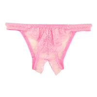 ラ・ポーム シースルー＆レース オープンクロッチフルバックショーツ 320120