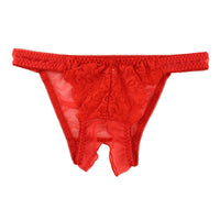 ラ・ポーム シースルー＆レース オープンクロッチフルバックショーツ 320120