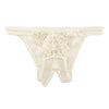 ラ・ポーム シースルー＆レース オープンクロッチフルバックショーツ 320120