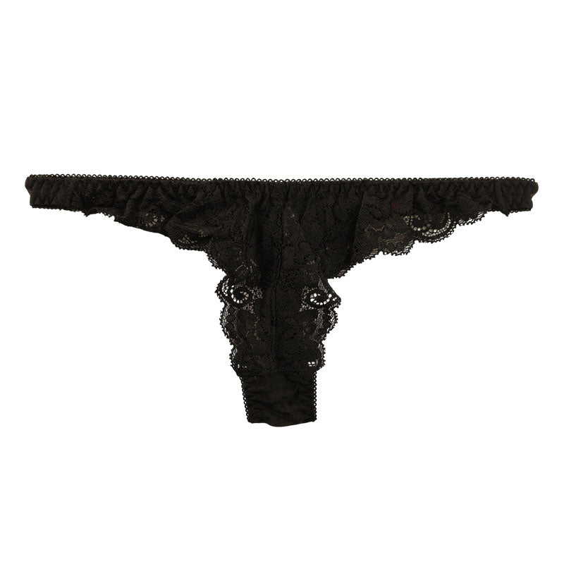 ラ・ポーム エアリーシースルー×ストレッチレース Tバックショーツ 320124