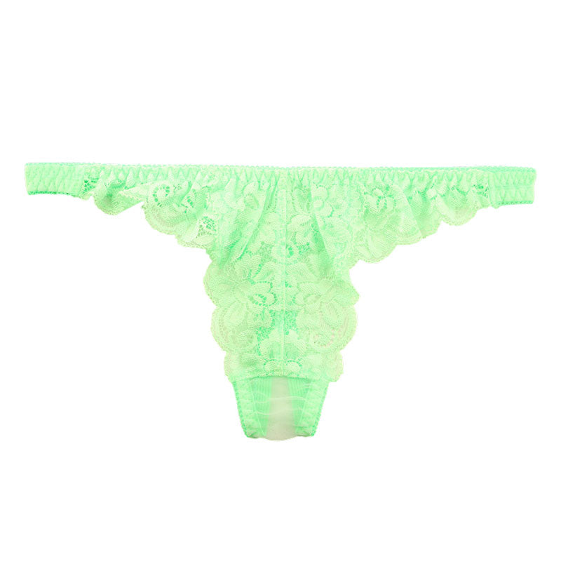 ラ・ポーム エアリーシースルー×ストレッチレース Tバックショーツ 320124