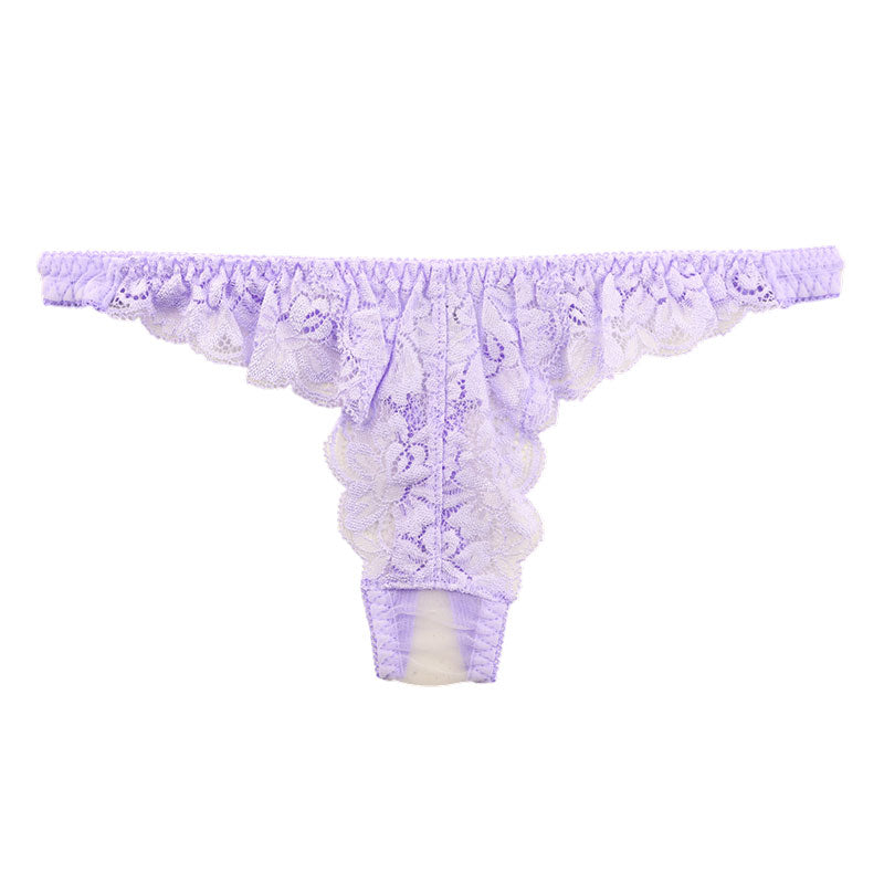 ラ・ポーム エアリーシースルー×ストレッチレース Tバックショーツ 320124