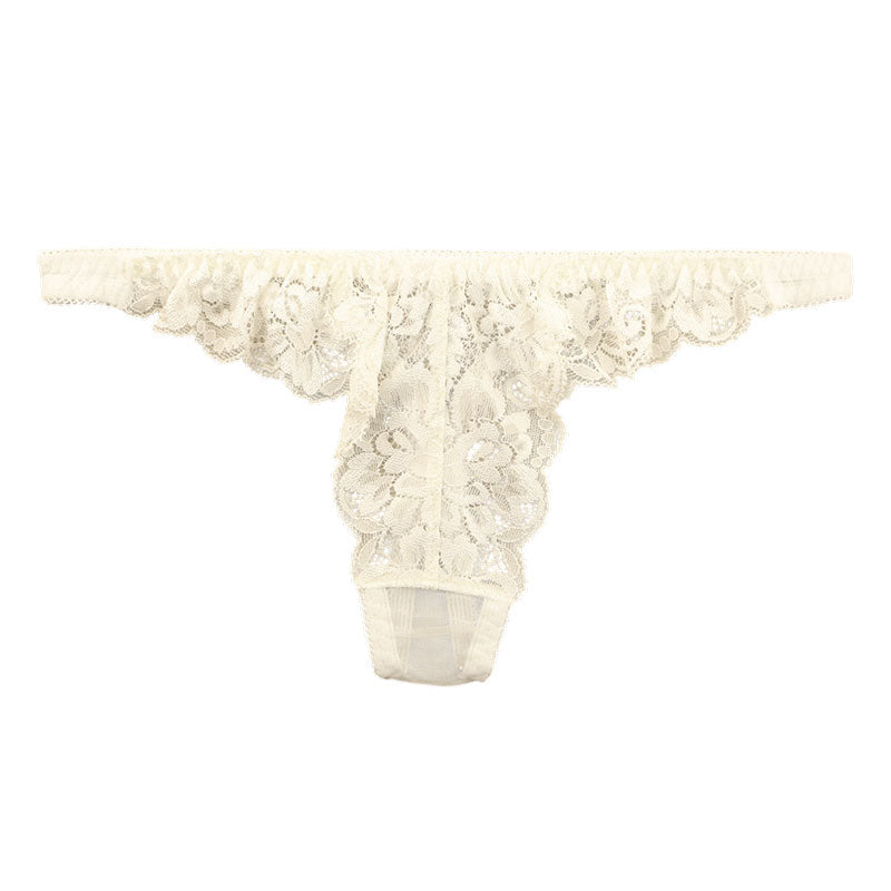 ラ・ポーム エアリーシースルー×ストレッチレース Tバックショーツ 320124