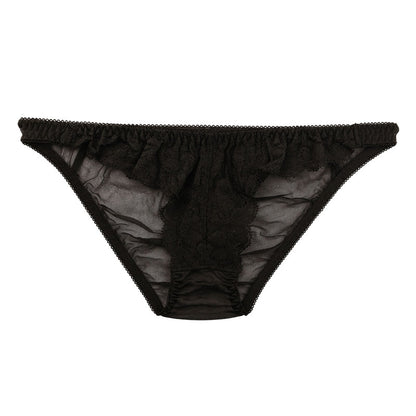 La Paum Airy See-Through x Stretch Lace Full-Back Shorts 320125