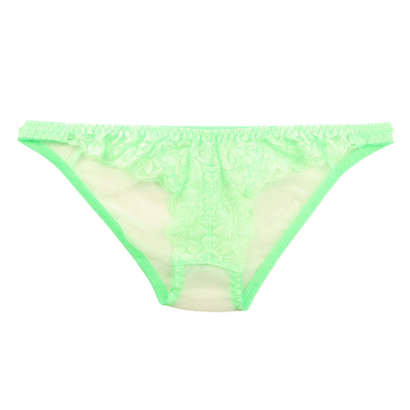 La Paum Airy See-Through x Stretch Lace Full-Back Shorts 320125