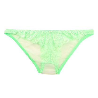 La Paum Airy See-Through x Stretch Lace Full-Back Shorts 320125