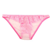 ラ・ポーム エアリーシースルー×ストレッチレース フルバックショーツ 320125