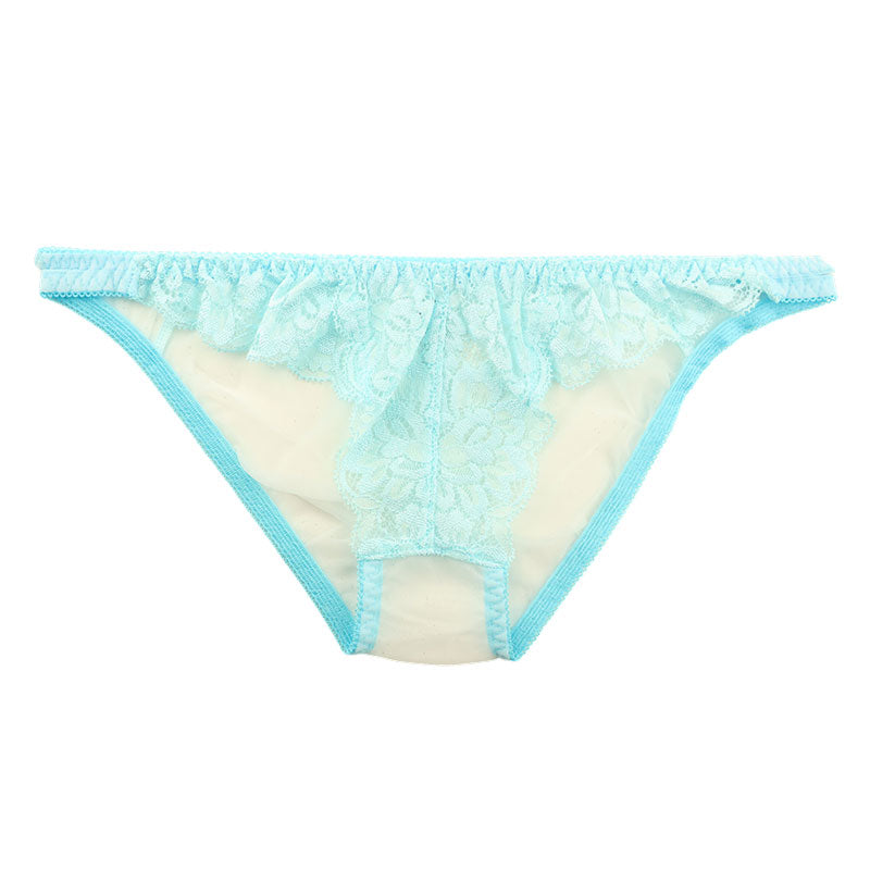 La Paum Airy See-Through x Stretch Lace Full-Back Shorts 320125