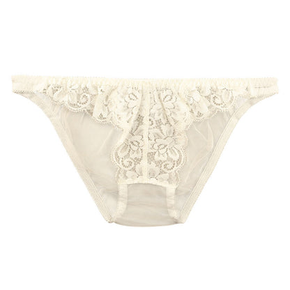 La Paum Airy See-Through x Stretch Lace Full-Back Shorts 320125
