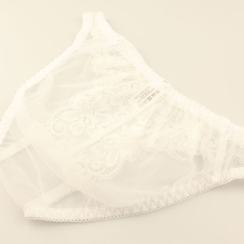 La Paum Airy See-Through x Stretch Lace Full-Back Shorts 320125