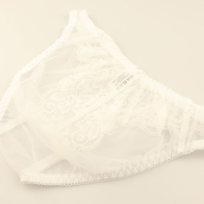 La Paum Airy See-Through x Stretch Lace Full-Back Shorts 320125