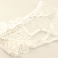 ラ・ポーム エアリーシースルー×ストレッチレース フルバックショーツ 320125