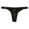 La Paum Women's T-Back Panties Made with Glossy Felica Fabric and Sheer Lace. Elegant and Sexy, Comfortable Fit, Perfect for Everyday Underwear or Special Occasions. Product Number: 321236