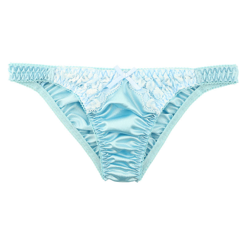 ラ・ポーム 光沢フェリカ生地 レディースハーフバックショーツ 透け感レース使用 エレガントでセクシー 快適フィット 日常下着や特別な日の衣装に 321237