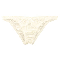 ラ・ポーム 光沢フェリカ生地 レディースハーフバックショーツ 透け感レース使用 エレガントでセクシー 快適フィット 日常下着や特別な日の衣装に 321237