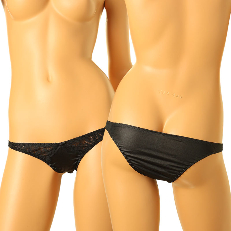 ラ・ポーム 光沢フェリカ生地 レディースハーフバックショーツ 透け感レース使用 エレガントでセクシー 快適フィット 日常下着や特別な日の衣装に 321237