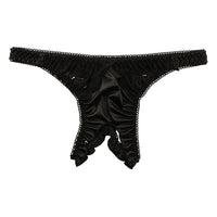 ラ・ポーム スタイリッシュ 股ワレTバック 光沢フェリカ×美レース使用 321238