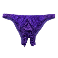 ラ・ポーム スタイリッシュ 股ワレハーフバック 光沢フェリカ×美レース使用 321239