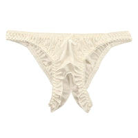 ラ・ポーム スタイリッシュ 股ワレハーフバック 光沢フェリカ×美レース使用 321239