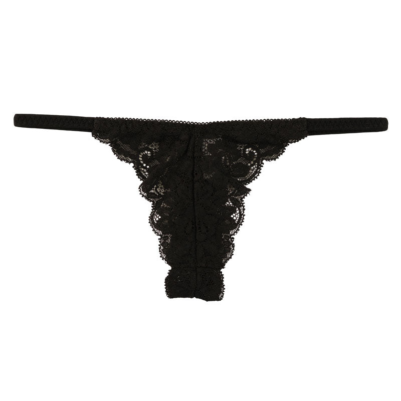 ラ・ポーム 透け感ストレッチレース使用 レディースローライズTバックショーツ 総レースデザインでセクシー＆エレガント 快適フィットで魅力的な美しさ 321241