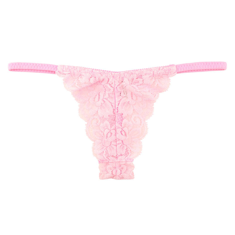 ラ・ポーム 透け感ストレッチレース使用 レディースローライズTバックショーツ 総レースデザインでセクシー＆エレガント 快適フィットで魅力的な美しさ 321241