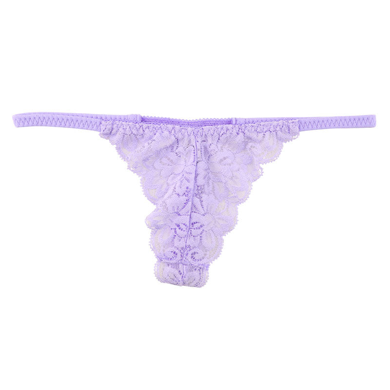 ラ・ポーム 透け感ストレッチレース使用 レディースローライズTバックショーツ 総レースデザインでセクシー＆エレガント 快適フィットで魅力的な美しさ 321241