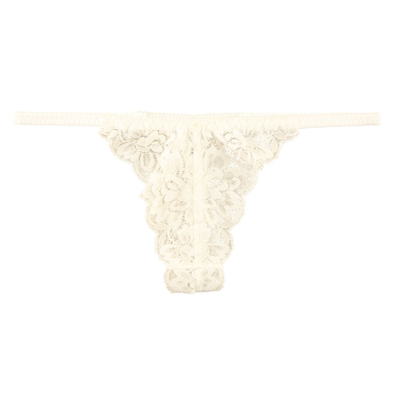 ラ・ポーム 透け感ストレッチレース使用 レディースローライズTバックショーツ 総レースデザインでセクシー＆エレガント 快適フィットで魅力的な美しさ 321241