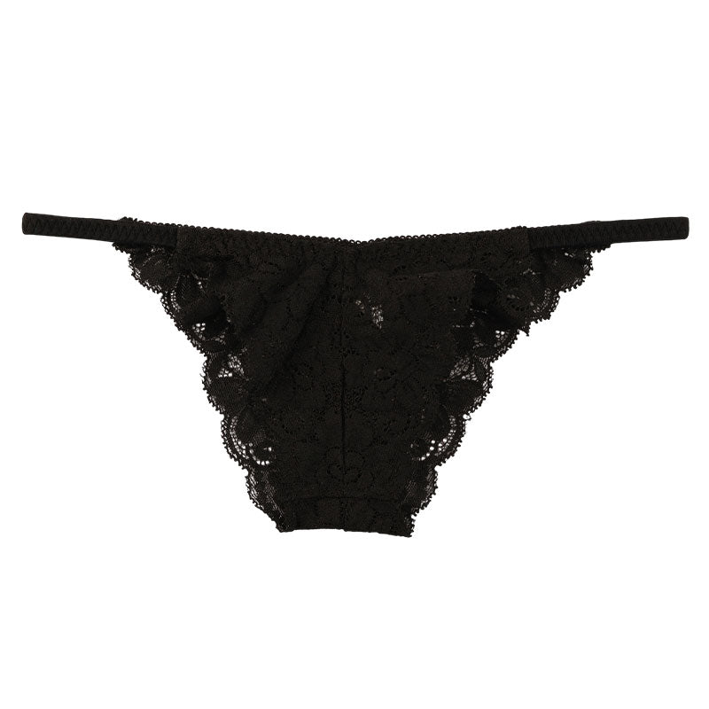 La Paum Women's Low-Rise Half-Back Panties with Sheer Stretch Lace. Sexy and elegant with an all-lace design. Comfortable fit for a flattering aesthetic. Product Code: 321242