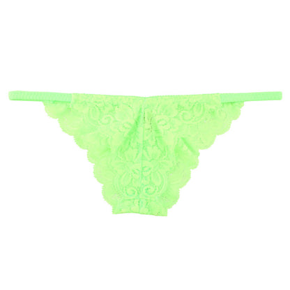 La Paum Women's Low-Rise Half-Back Panties with Sheer Stretch Lace. Sexy and elegant with an all-lace design. Comfortable fit for a flattering aesthetic. Product Code: 321242