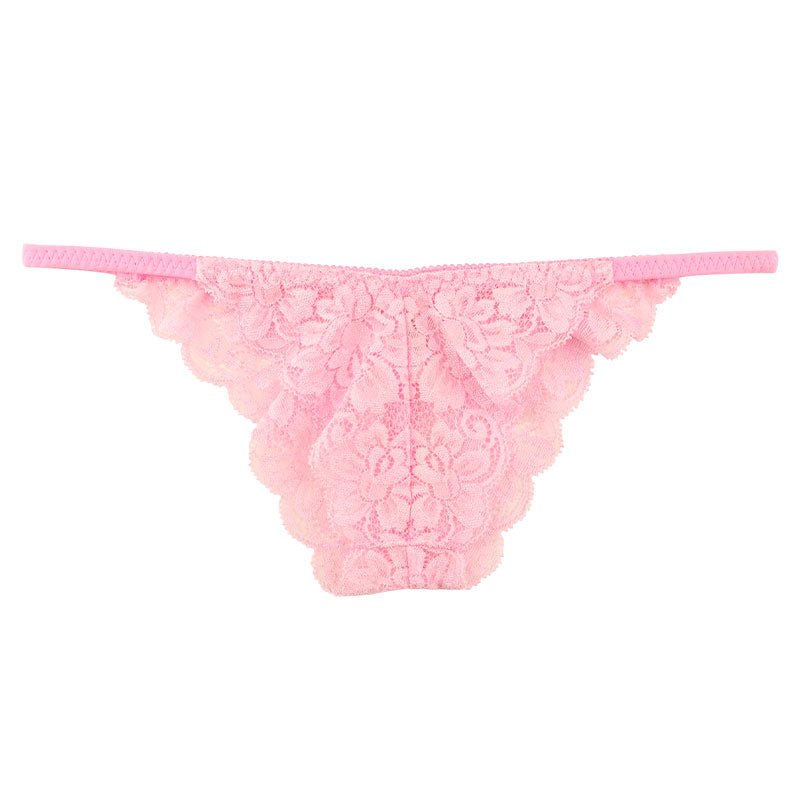 ラ・ポーム 透け感ストレッチレース使用 レディースローライズハーフバックショーツ 総レースデザインでセクシー＆エレガント 快適フィットで魅力的な美しさ 321242