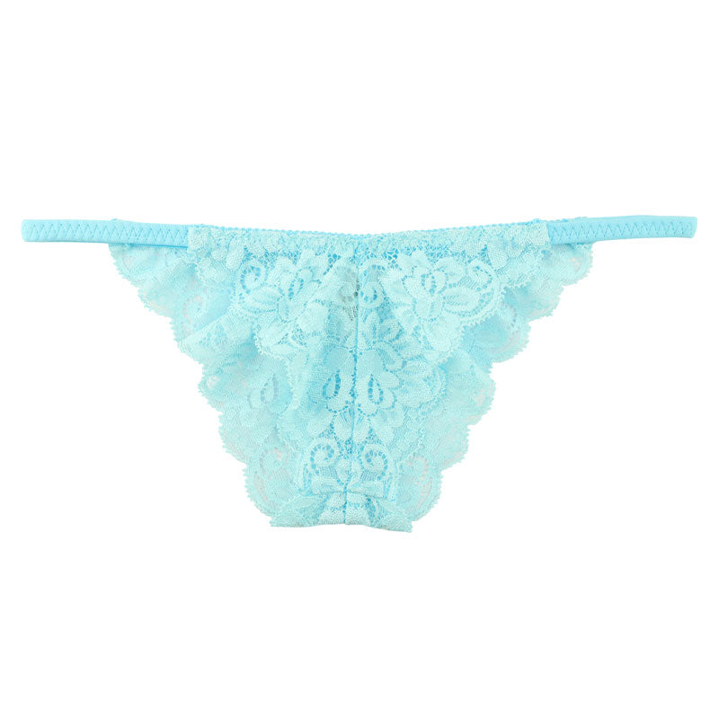 ラ・ポーム 透け感ストレッチレース使用 レディースローライズハーフバックショーツ 総レースデザインでセクシー＆エレガント 快適フィットで魅力的な美しさ 321242