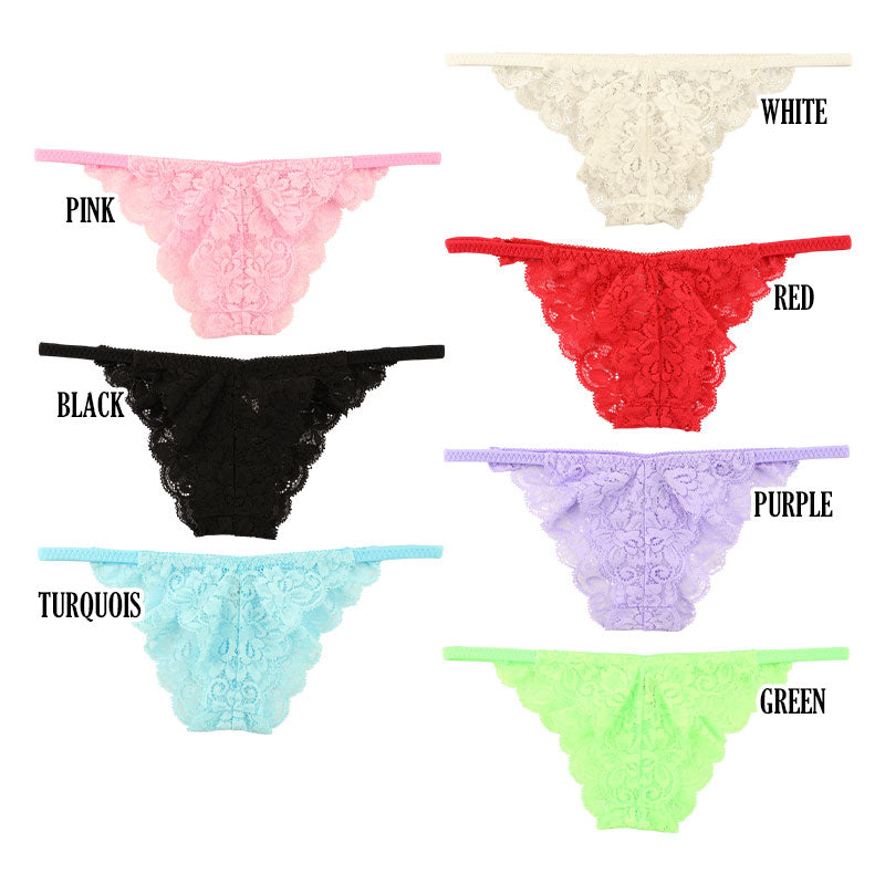 La Paum Women's Low-Rise Half-Back Panties with Sheer Stretch Lace. Sexy and elegant with an all-lace design. Comfortable fit for a flattering aesthetic. Product Code: 321242