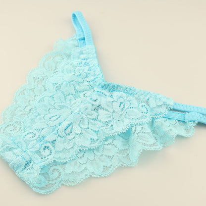 La Paum Women's Low-Rise Half-Back Panties with Sheer Stretch Lace. Sexy and elegant with an all-lace design. Comfortable fit for a flattering aesthetic. Product Code: 321242