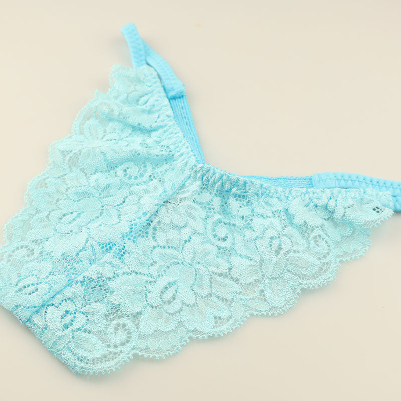 ラ・ポーム 透け感ストレッチレース使用 レディースローライズハーフバックショーツ 総レースデザインでセクシー＆エレガント 快適フィットで魅力的な美しさ 321242