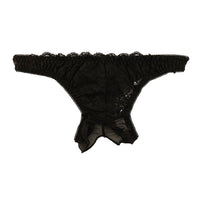 ラ・ポーム 軽やかふんわりTバックショーツ 股ワレデザイン レース＆シースルー 321247