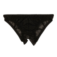 ラ・ポーム 軽やかふんわりフルバックショーツ 股ワレデザイン レース＆シースルー 321248