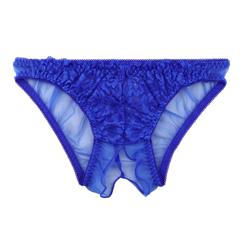 ラ・ポーム 軽やかふんわりフルバックショーツ 股ワレデザイン レース＆シースルー 321248