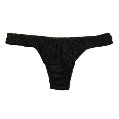 La Paum Women's Airy Sheer Lace T-Back Panties, Low-Rise, NHK Fabric, 321251