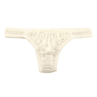 La Paum Women's Airy Sheer Lace T-Back Panties, Low-Rise, NHK Fabric, 321251