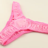 La Paum Women's Airy Sheer Lace T-Back Panties, Low-Rise, NHK Fabric, 321251