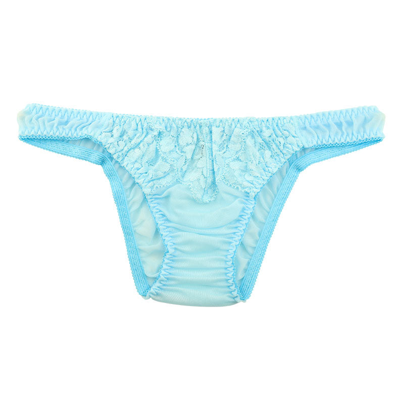 La Paum Women's Airy Sheer Lace Full-Back Shorts, Low-Rise, NHK Fabric, 321252