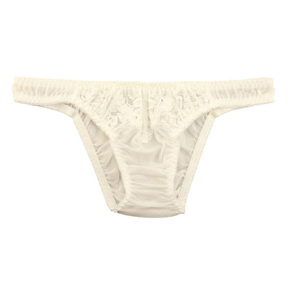 La Paum Women's Airy Sheer Lace Full-Back Shorts, Low-Rise, NHK Fabric, 321252