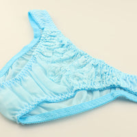 La Paum Women's Airy Sheer Lace Full-Back Shorts, Low-Rise, NHK Fabric, 321252