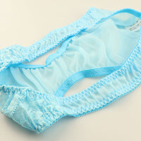 La Paum Women's Airy Sheer Lace Full-Back Shorts, Low-Rise, NHK Fabric, 321252