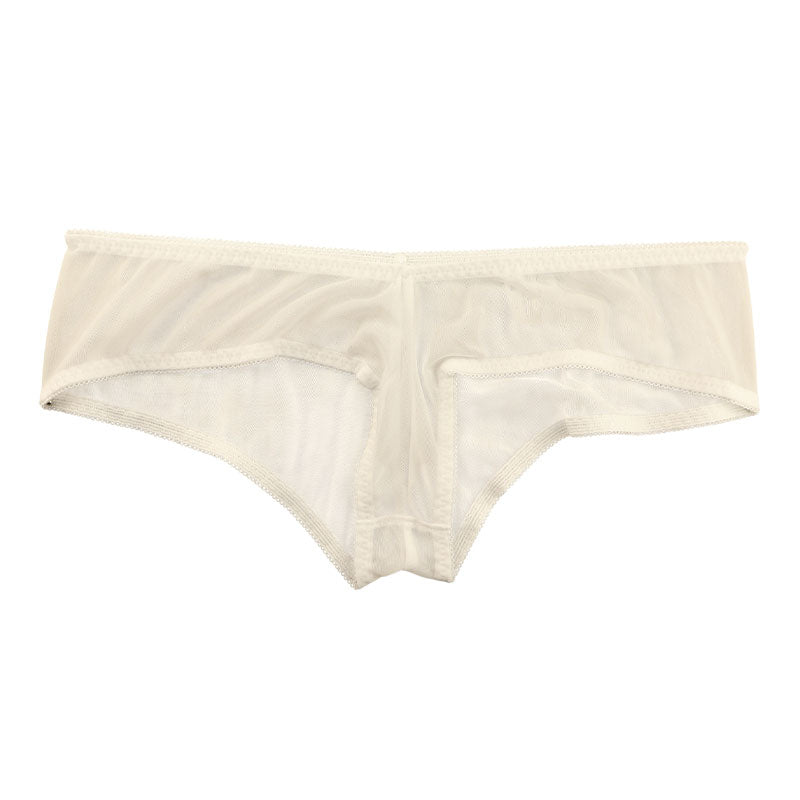 ラ・ポーム エアリーNHK生地 透け感ローライズホットパンツ 321255