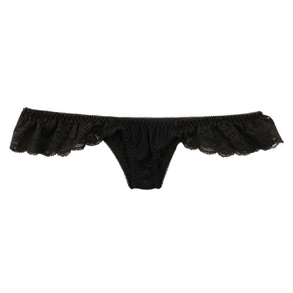 La-Pomme: Extremely small half-back shorts made with beautifully designed lace and smooth SSS fabric. 321257