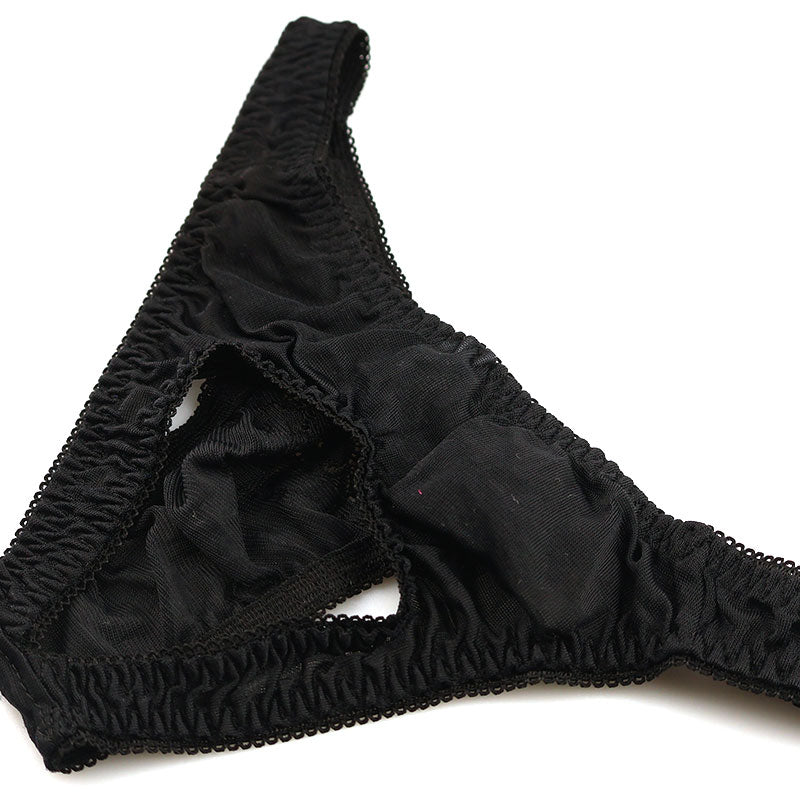 La-Pomme O-back shorts made with soft and lightweight NHK fabric 321270